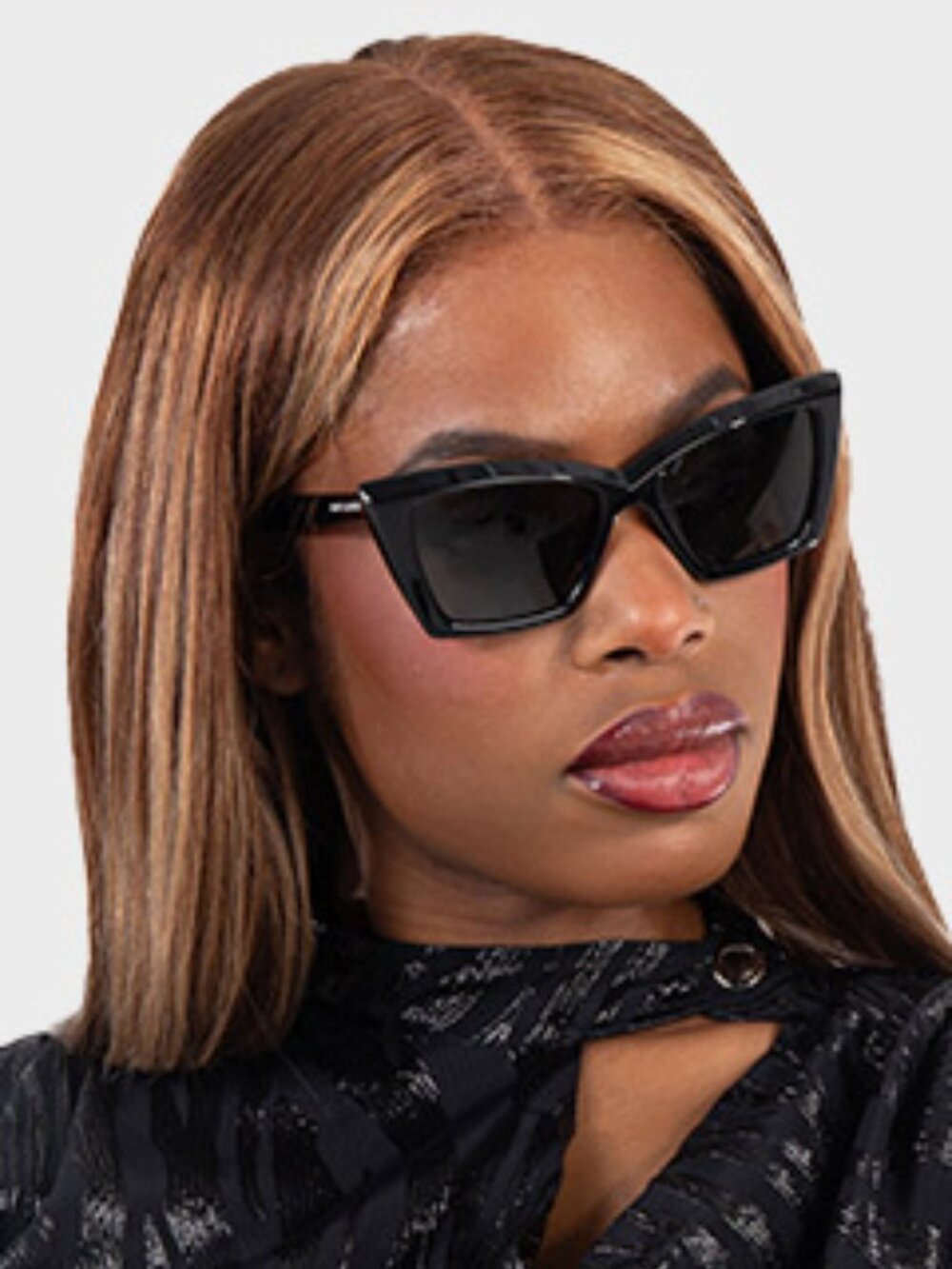 Gucci GG1753S 005 Women Cat Eye Sunglasses - Brown / Brown - Picture 6 of 11